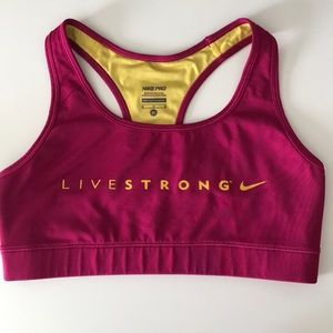 LIVE STRONG Nike Pro Sports Bra medium